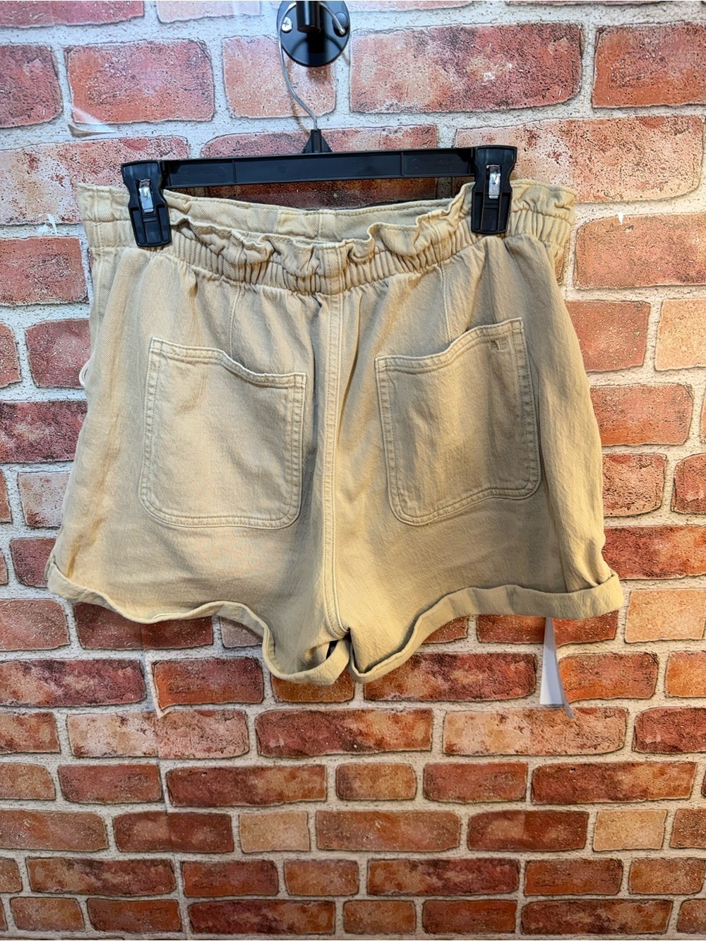 retro 90’s paper bag granola khaki utility high waist American Eagle Shorts - Picture 2 of 6